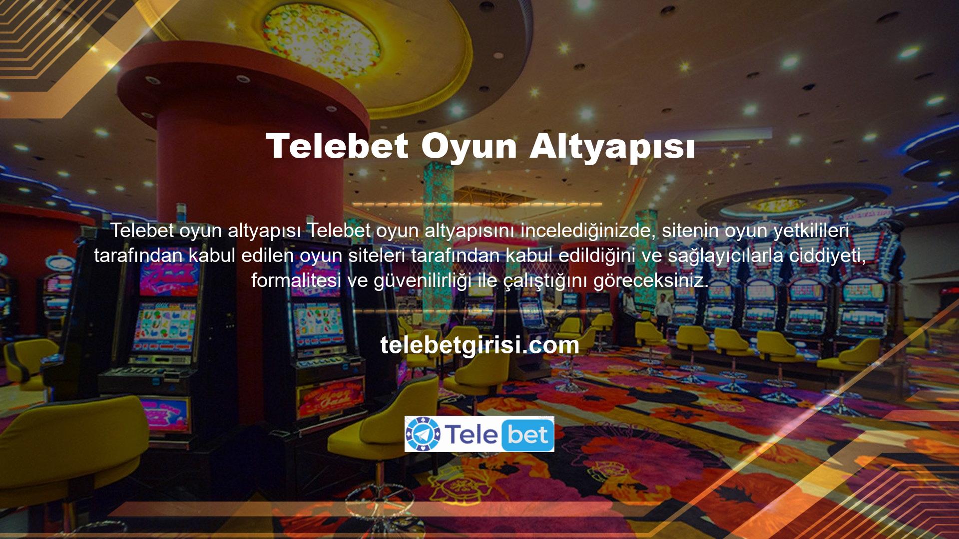 Telebet web sitesindeki içerik sadece casino oyunları değil, aynı zamanda hepsini tek bir sitede oynama fırsatı sunar ve bahis oyunları, sanal sporlar ve maksimum bonuslar için yüksek oranlar sunar